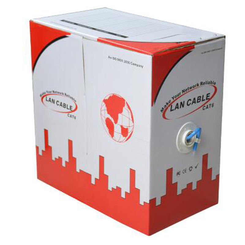 1000ft 305m 2x4p 23awg 24awg Cat 6 Lan Cable Unshielded UTP Solid